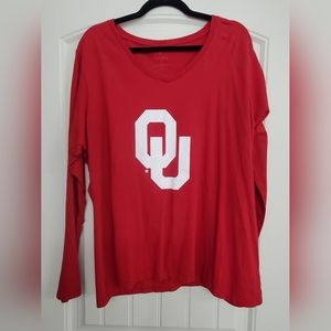 University of Oklahoma women's cut cotton tee, 2X